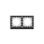 Рамка 2-м KANT IP44 черн. уголь DKC7012944