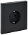 Розетка СП FORTE&PIANO FP116 16А с заземл. без защ. шторок винт. крепл. черн. IEK FP-R11-16-K02