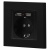 Розетка 1-м СП Accent 6-410-05 16А IP20 250В P+E Schuko + 2хUSB защ. шторки антрацит Intro Б0063698