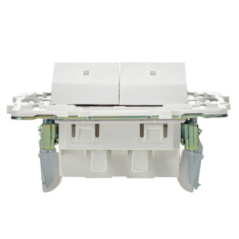 Выключатель 2-кл. SKANDY 10А SK-V09W с индикацией арктич. бел. IEK SK-V20-1-10-K01