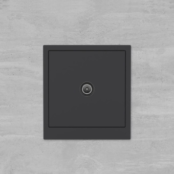 Розетка телевизионная проходная TV KANT черн. уголь DKC 7012513