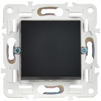 Выключатель 1-кл. SKANDY 10А SK-V01Bl черн. IEK SK-V10-0-10-K02