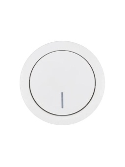 Выключатель 1-кл. СП OSEN 10А IP20 с подсветкой механизм бел. LEZARD 743-0288-111