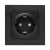 Розетка 1-м СП Стокгольм 16А с заземл. защ. шторки винт. клеммы механизм черн. PROxima EKF EZR16-028-20