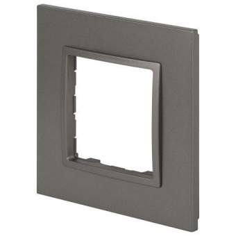 Рамка 1-м Elegance 14-5011-16 Classic для розеток и выключателей титан Эра Б0065823