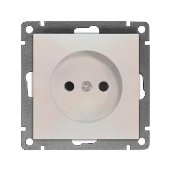 Розетка 1-м СП Афина 16А IP20 без заземл. механизм жемчуж. Universal A0022-OBr