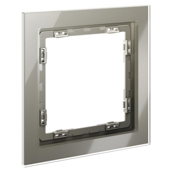 Рамка 1-м S70 стеклян. шелк Voltum VLS110104