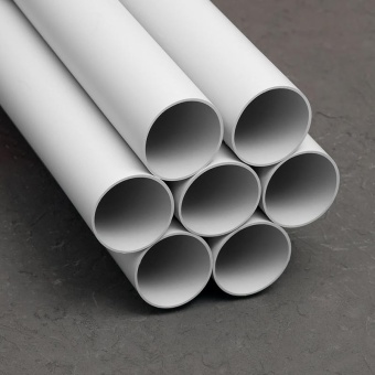 Труба гладкая ПВХ жесткая легкая d63мм сер. (дл.3м) TOKOV ELECTRIC TKE-THG-PVC-63-3-C06