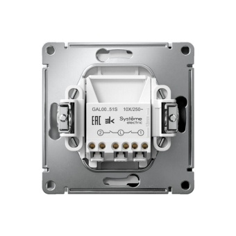 Выключатель 2-кл. ArtGallery 10AX быстрозажим. клем. механизм лотос SE GAL001351S