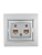 Розетка компьютерная 2-м СП Mira RJ45 сер. метал. LEZARD 701-1010-141