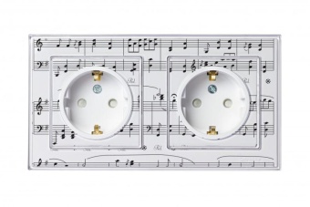 Розетка 1-м СП AtlasDesign Art 16А IP20 с заземл. защ. шторки механизм бел. SE ATN200145