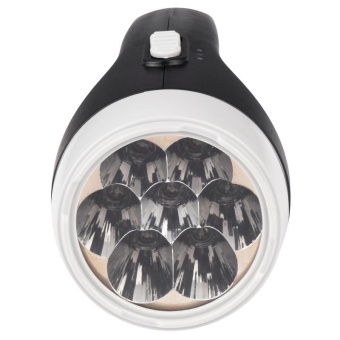Фонарь аккумуляторный ручной AccuF2-L07-bk 7LED 2 режима: 100проц./25проц. аккум. 0.4А.ч выдвижная вилка индикатор зарядки черн. ФАZА 5000810