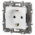 Розетка 1-м СП Эра Elegance 14-2102-01 16А IP20 16AX 250В 2P+E Schuko защ. шторки бел. Эра Б0034272