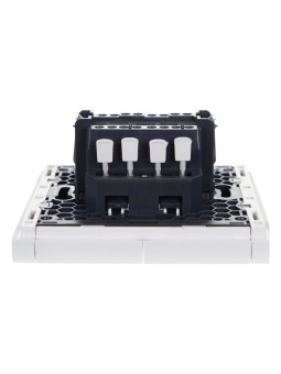 Выключатель проходной 2-кл. СП FORTE&PIANO 10А FP207 бел. IEK FP-V22-0-10-1-K01