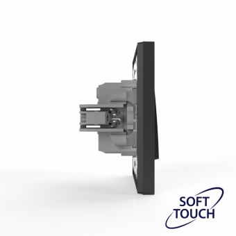 Переключатель перекрестный 1-кл. СП Pixel IP20 механизм карбон TOKOV ELECTRIC TKE-PX-P1R-C14