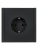 Розетка СП FORTE&PIANO FP113 16А с заземл. защ. шторки безвинт. крепл. черн. IEK FP-R14-16-1-K02