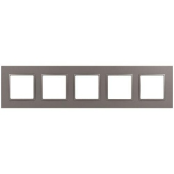 Рамка 5-м Elegance 14-5015-16 Classic для розеток и выключателей титан Эра Б0065831