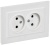 Розетка 2-м СП BRITE РС12-2-БрАБ 10А в сборе без заземл. без защ. шторок арктич. бел. IEK BR-R20-10-K91-F Розетка 2-м СП BRITE РС12-2-БрАБ 10А в сборе без заземл. без защ. шторок арктич. бел. IEK BR-R20-10-K91-F