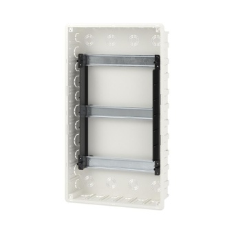 Щиток встраиваемый FRAME 36мод. с бел. дверцей с 4 шинами PEN (2шт на 8 отверст. и 2шт на 10 отверст.) бел. DKC F36B1WW