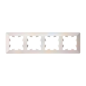 Рамка 4-м AtlasDesign Air жемчуж./дым. бел. SE ATN220404