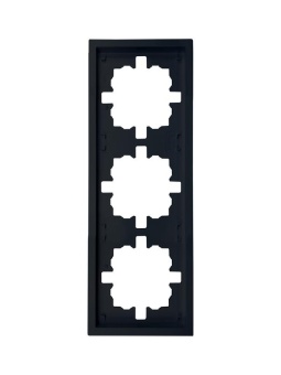 Рамка 3-мест. горизонт. ZIMA черн. бархат LEZARD 704-4200-148