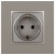 Розетка Elegance 14-2101-16 16А 250В 2P+E Schuko титан Эра Б0065802 Розетка Elegance 14-2101-16 16А 250В 2P+E Schuko титан Эра Б0065802