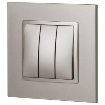 Выключатель 3-кл. Elegance 14-1107-16 250В 10АХ титан Эра Б0065799