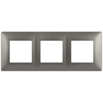 Рамка 3-м Elegance 14-5003-16 для розеток и выключателей титан Эра Б0065817