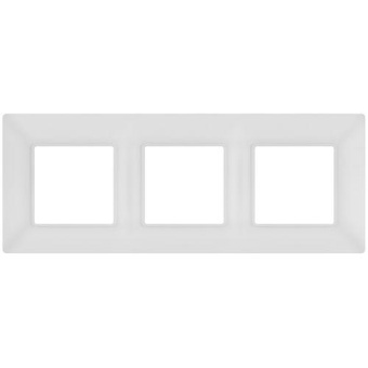 Рамка 3-м Elegance 14-5003-01М для розеток и выключателей матов. бел. Эра Б0065816