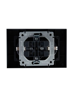 Розетка 2-м СП BRITE РСш12-3-БрМ 16А в сборе с заземл. защ. шторки маренго IEK BR-R24-16-K35-F