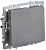 Выключатель 1-кл. СП BRITE ВС10-1-1-БрС 10А с индик. механизм сталь IEK BR-V10-1-10-K46