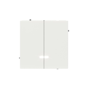 Переключатель 2-кл. KANT с подсветкой бел. магнолия DKC 7000144