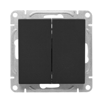 Выключатель 2-кл. СП Эпика механизм черн. EKF UP1-SWB-20