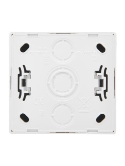 Розетка 1-м ОП LETO без заземл. ПБТ бел. LEZARD 752-0200-121B