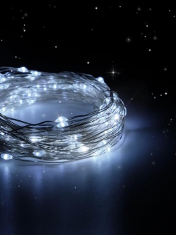 Гирлянда DC-G05-20WS2 20LED 2xCR2032 (в компл.) бел. (уп.2шт) ФАZА 5048010