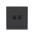 Розетка компьютерная 2-м KANT RJ45 кат.6A без шторки черн. уголь DKC 7012674