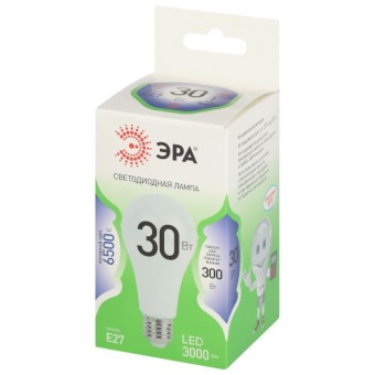 Лампа светодиодная GREEN LINE A65-30W-865-E27 GL 30Вт груша 6500К свет холод. E27 Эра Б0067145