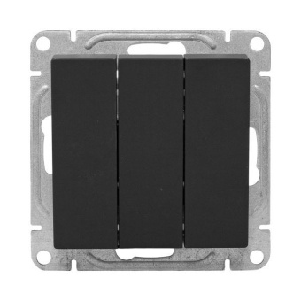 Выключатель 3-кл. СП Эпика механизм черн. EKF UP1-SWB-31