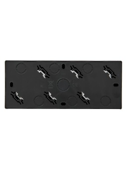 Розетка 3-м ОП LETO с заземл. закрытый корпус ПБТ черн. бархат LEZARD 752-4200-127BUP