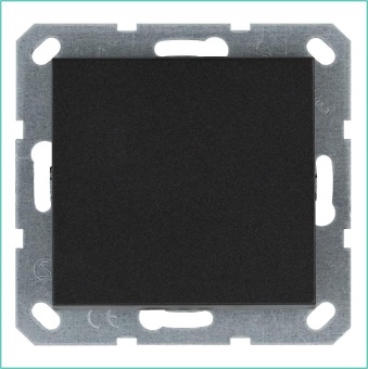 Выключатель 1-кл. 10А IP20 механизм анрацит Jasmart G3011B