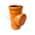Ревизия с крышкой D 110мм рыжая (25) VALFEX 30103110