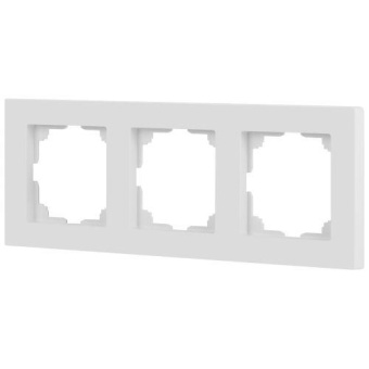 Рамка 3-м СП Accent 6-503-01М бел. матов. Intro Б0063744