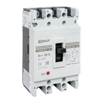 Выключатель автоматический 3п 100/125А 35кА ВА-99М PROxima EKF mccb99-100-125m