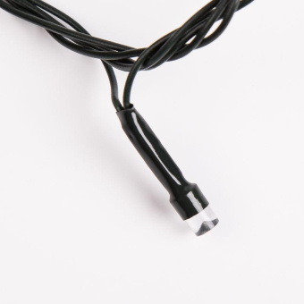 Гирлянда светодиодная "Твинкл Лайт" 20м 160LED тепл. бел. 8Вт 230В IP20 с контроллером 8 режимов провод ПВХ темн. зел. Neon-Night 303-116