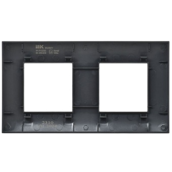 Рамка 2-м SKANDY SK-F02Bl черн. IEK SK-M22-K02
