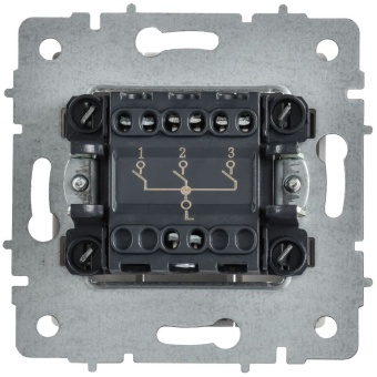 Выключатель 3-кл. СП BRITE ВС10-3-0-БрАБ 10А механизм арктич. бел. IEK BR-V30-0-10-K91