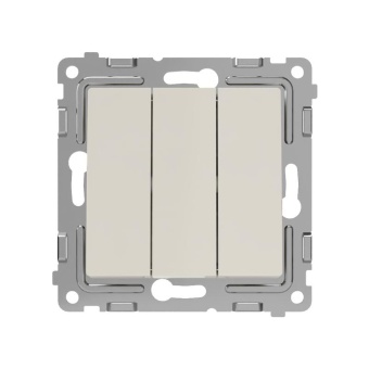 Выключатель 3-кл. СП Pixel 10А IP20 механизм беж. TOKOV ELECTRIC TKE-PX-V3-C02