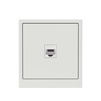 Розетка компьютерная 1-м KANT RJ45 кат.6A без шторки бел. песок DKC 7010673