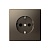 Розетка ArtGallery 16А с заземл. со шторками быстрозажим. клем. механизм мокко SE GAL000645S