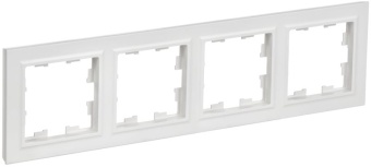Рамка 4-м BRITE РУ-4-БрАБ арктич. бел. IEK BR-M42-K91